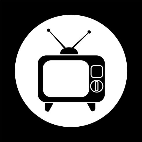 tv-pictogram vector