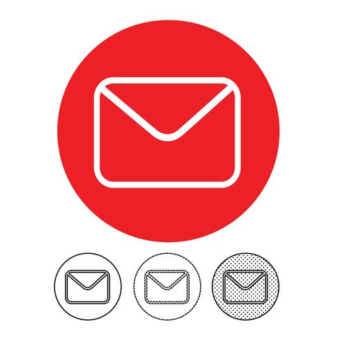 e-mail en post pictogram vector