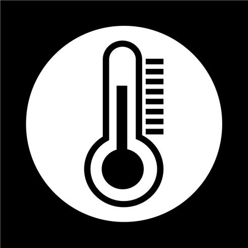 thermometer pictogram vector