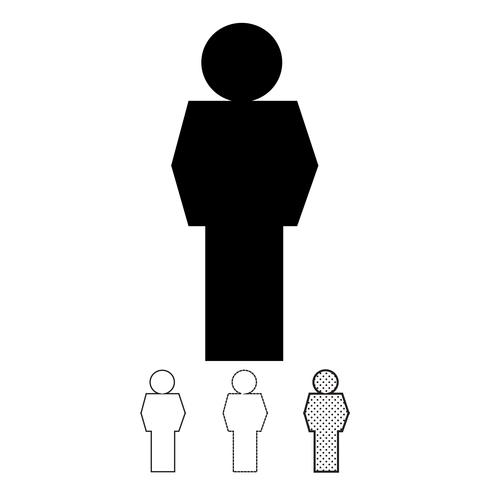 Mensen vector pictogram