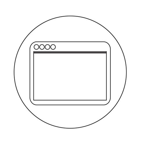 Browser pictogram vector