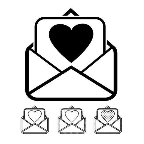 e-mail en post pictogram vector