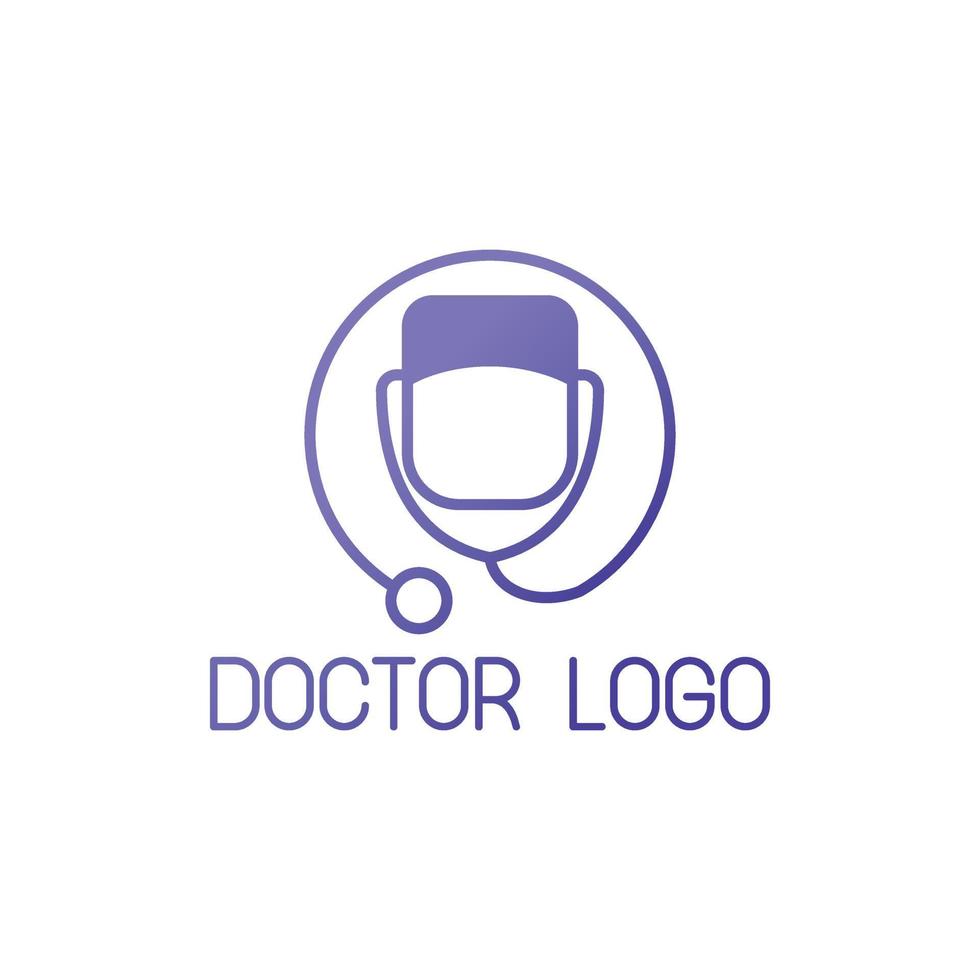 dokter logo gezondheid moderne concept art vector