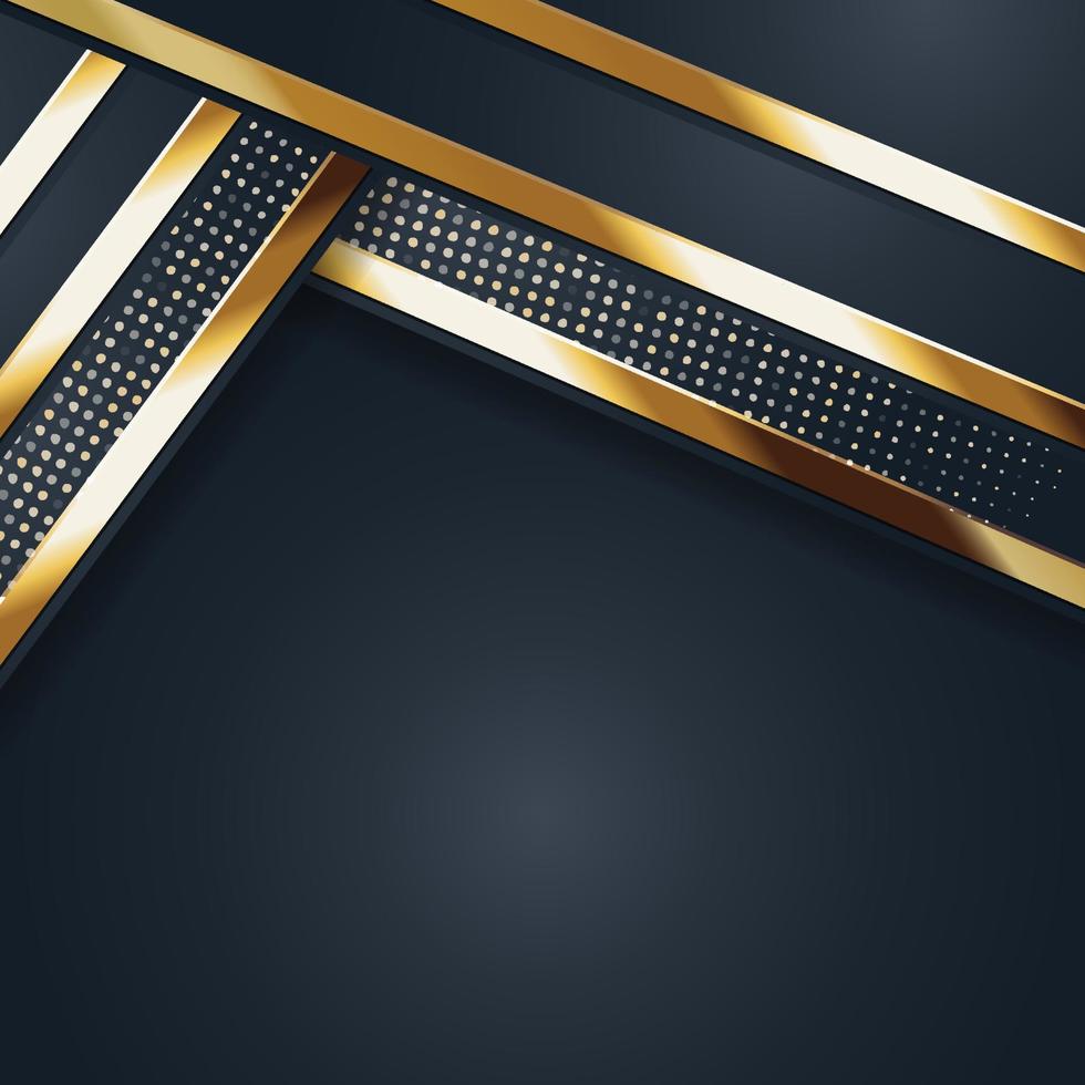 vector kleur abstracte geometrische banner met gouden vormen.