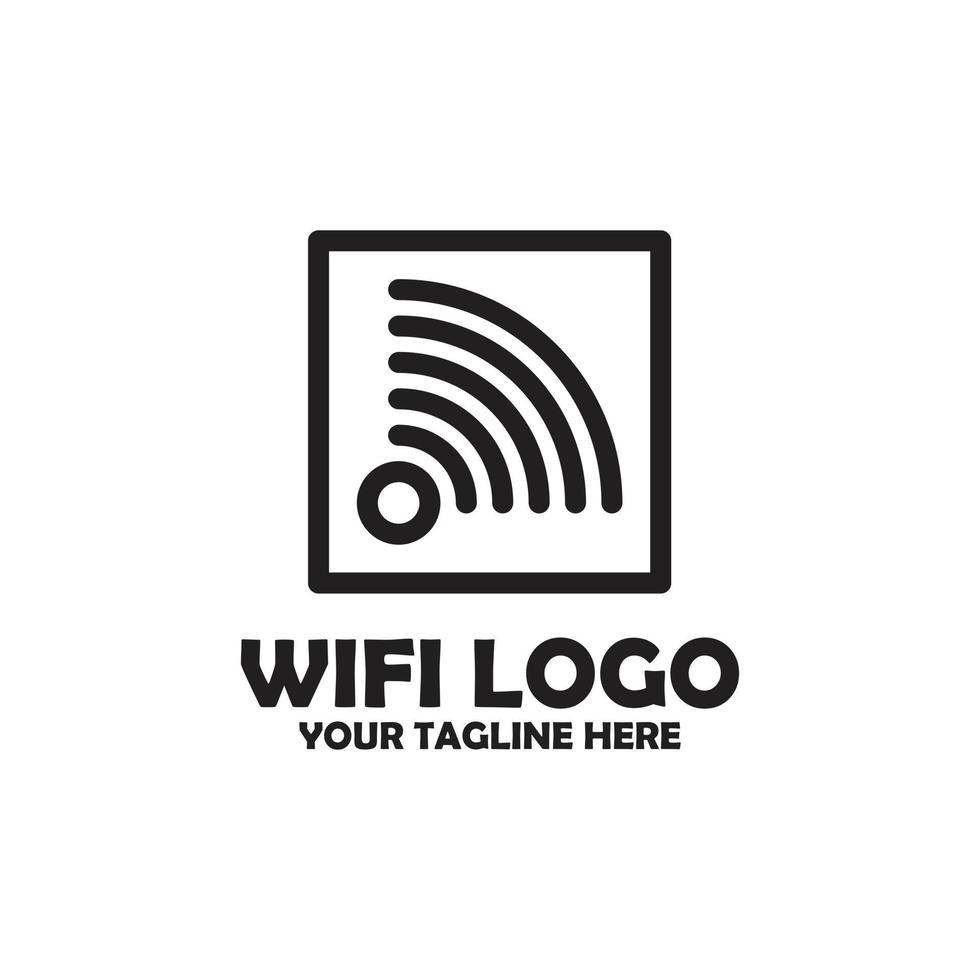 wifi pictogram ontwerp modern zwart en wit vector