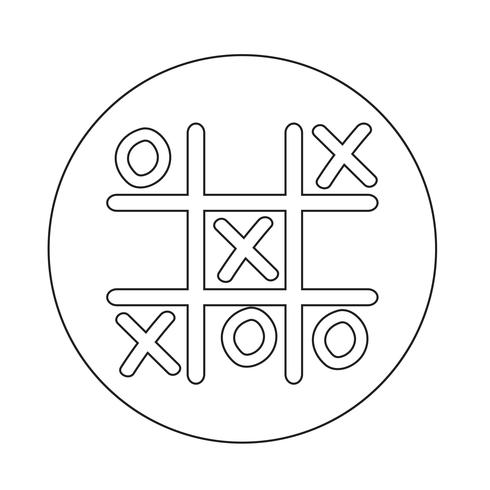 xo pictogram vector