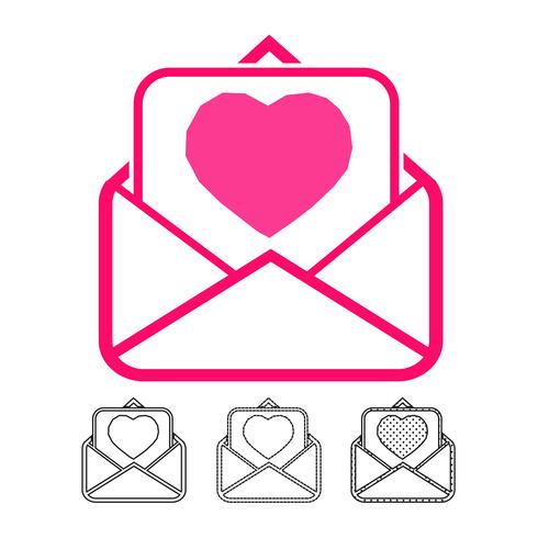 e-mail en post pictogram vector