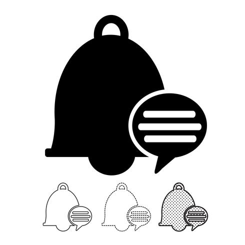 bell pictogram vector