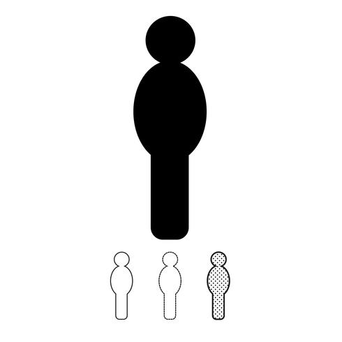 Mensen vector pictogram