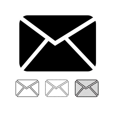 e-mail mail pictogram vector