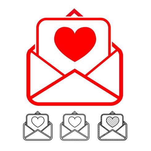 e-mail en post pictogram vector