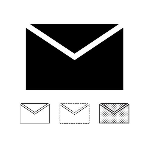 e-mail mail pictogram vector