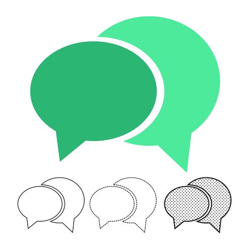 tekstballon chat vector pictogram