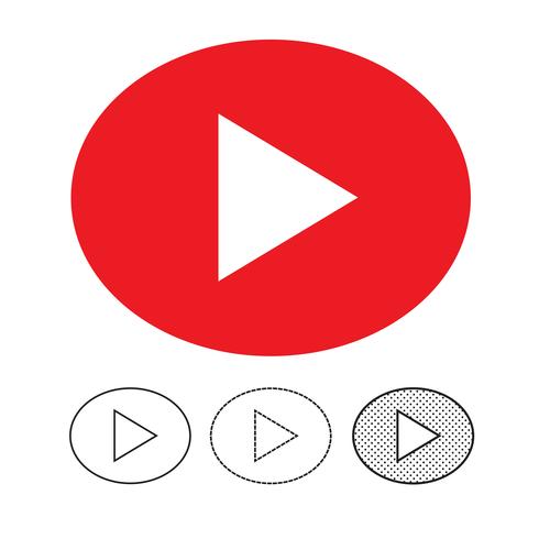 knop video speler pictogram vector