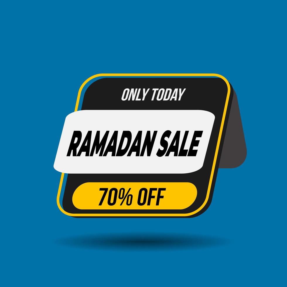 ramadan sale banners set, korting en beste aanbieding tag, label of sticker set ter gelegenheid van ramadan kareem vector