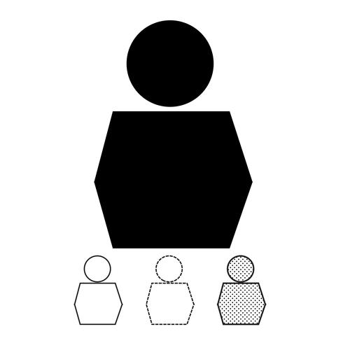 Mensen vector pictogram