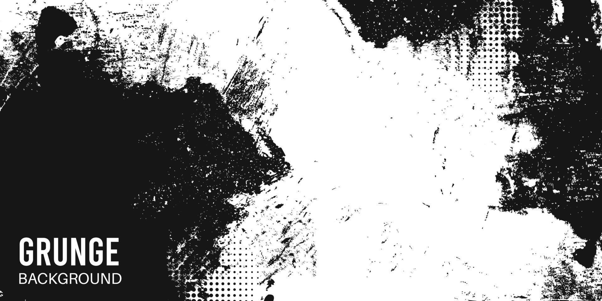vector grunge zwart-wit achtergrond, textuur, patroon