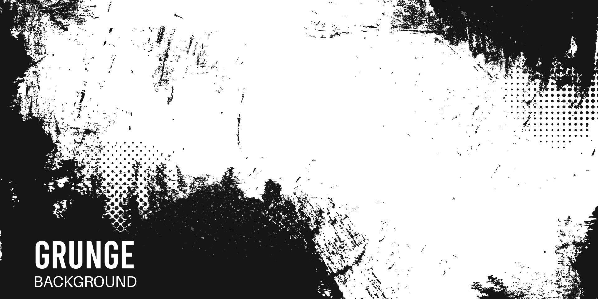 zwart-wit vector grunge getextureerde achtergrond voor spandoek, poster, brochure