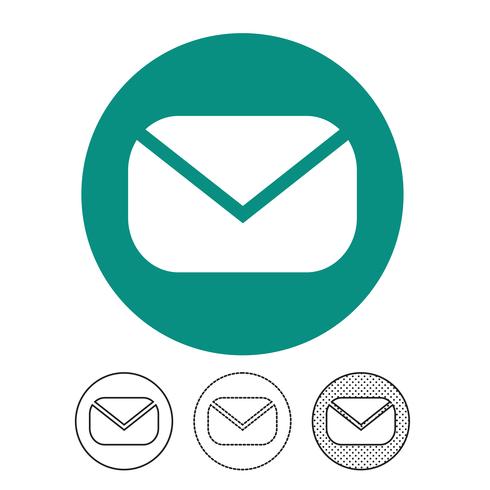 e-mail en post pictogram vector