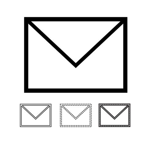 e-mail mail pictogram vector