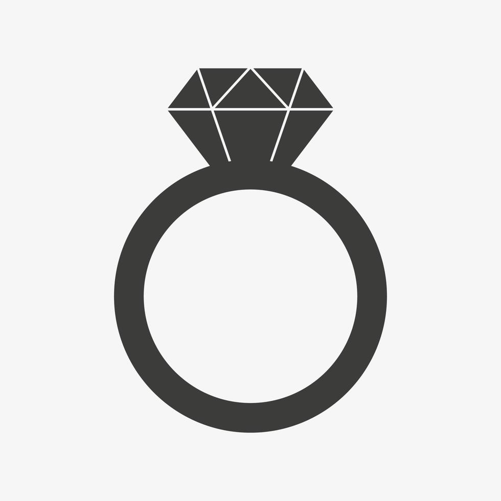 ring vector pictogram geïsoleerd op een witte achtergrond