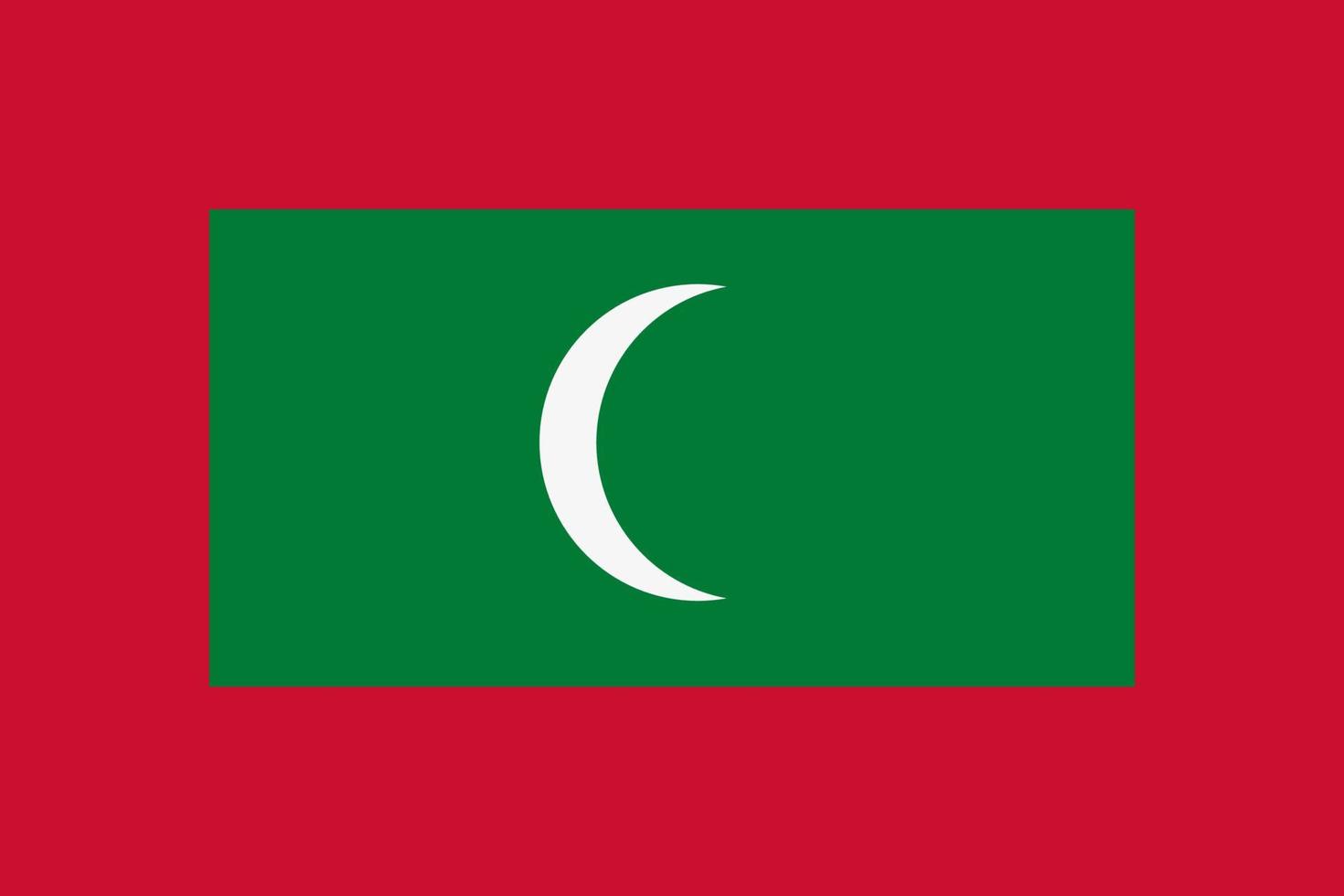 Maldivische vlag vector pictogram. de vlag van de Malediven