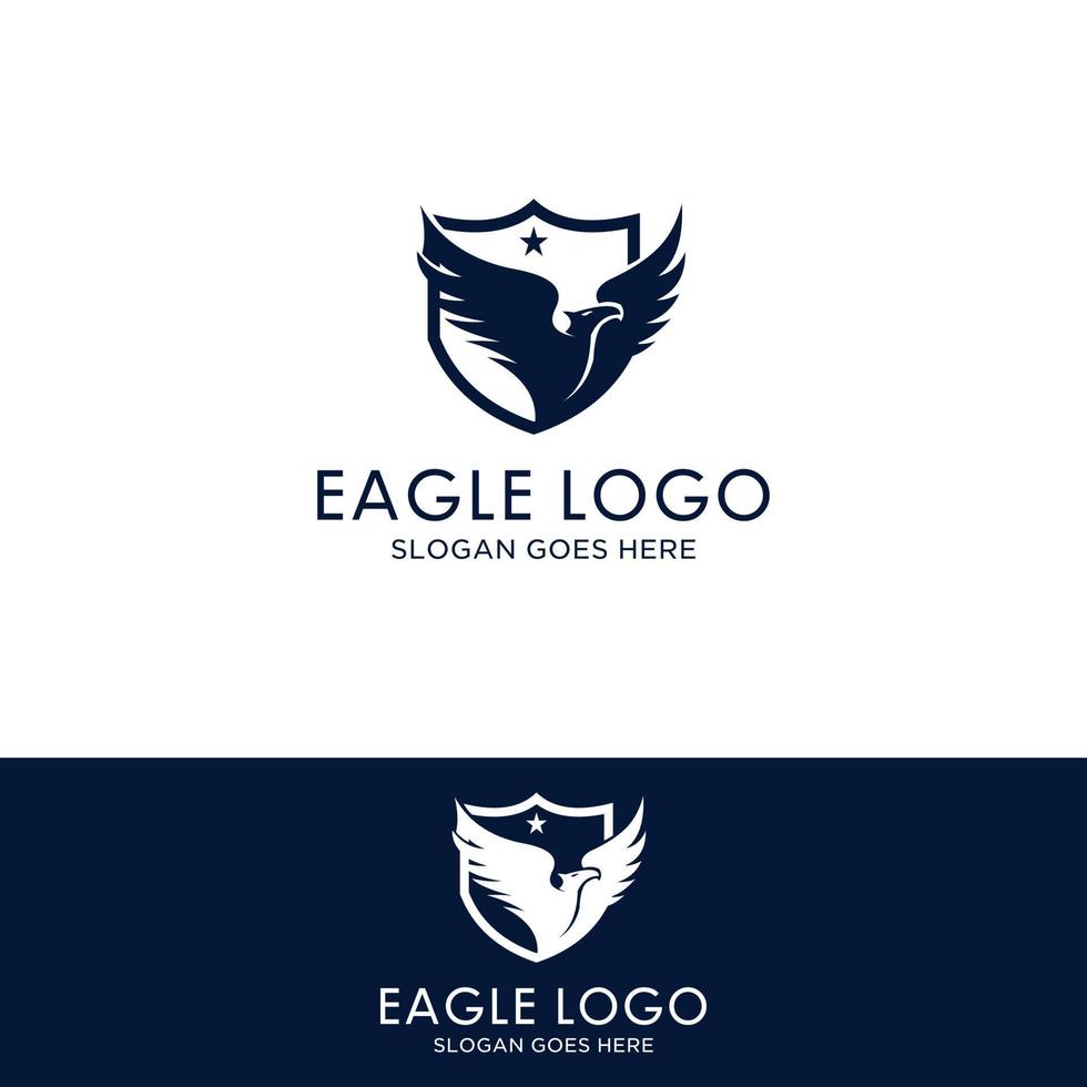 adelaar-logo. havik embleem ontwerp bewerkbaar voor uw bedrijf. vectorillustratie. vector