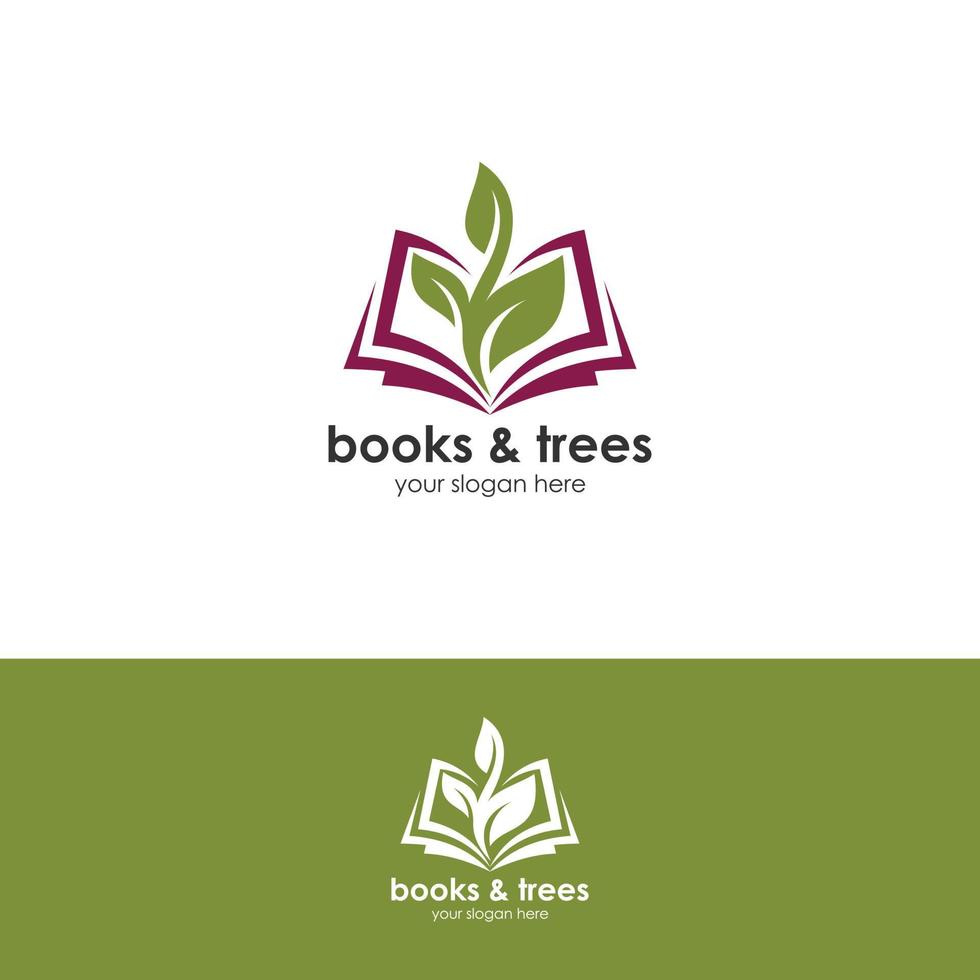 boom boek logo vintage illustratie vector