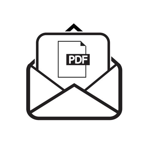 e-mail en post pictogram vector