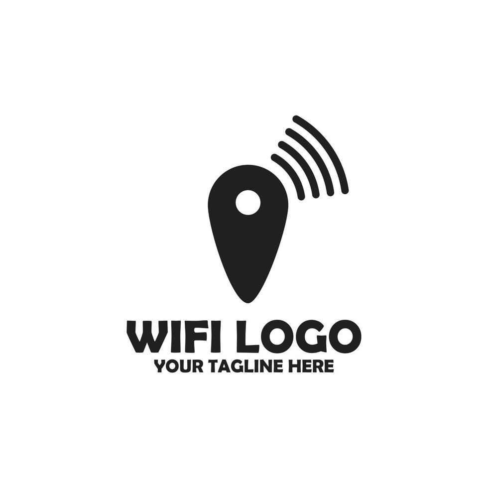 wifi pictogram ontwerp modern zwart en wit vector