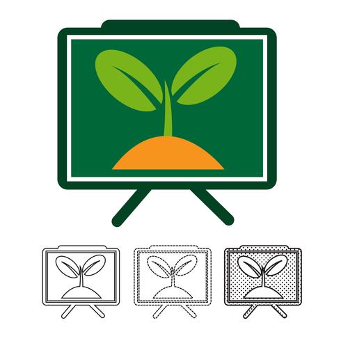 Plant boom pictogram vector