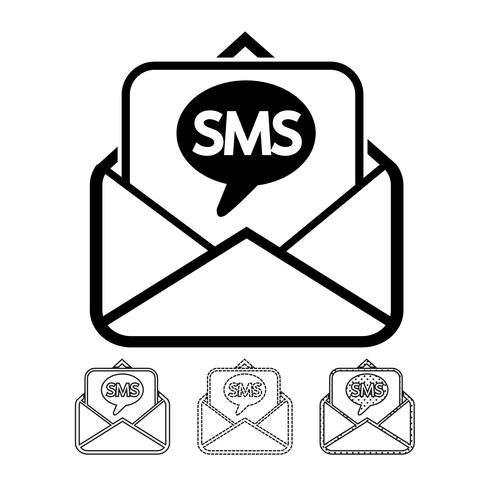 e-mail en post pictogram vector