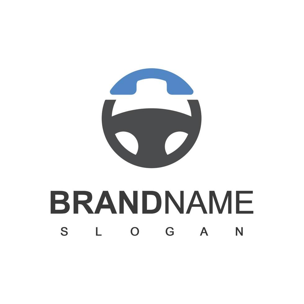 bel chauffeur logo sjabloon, taxi online icoon vector