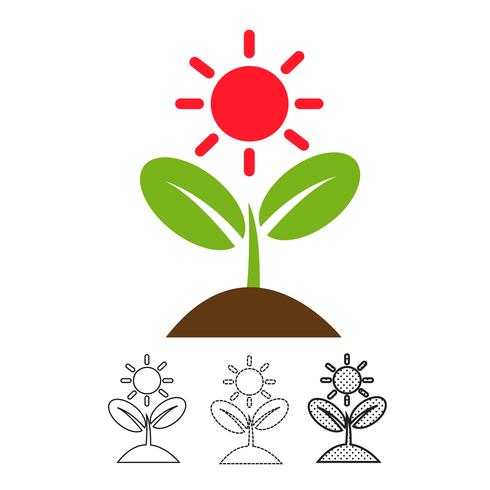 Plant pictogram vector