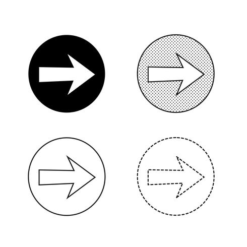 Pijl pictogram vector