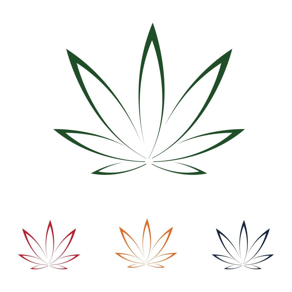 cannabis logo ontwerp vector