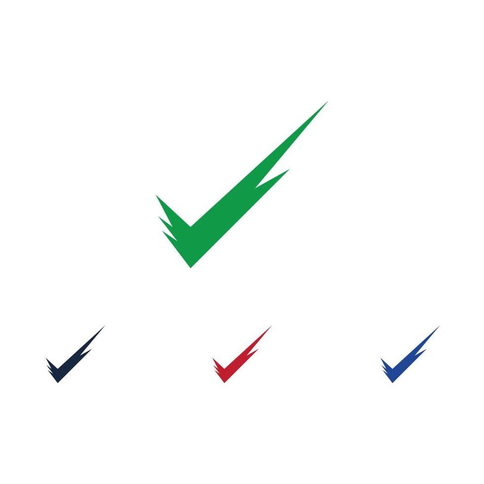 vinkje logo ontwerp vector