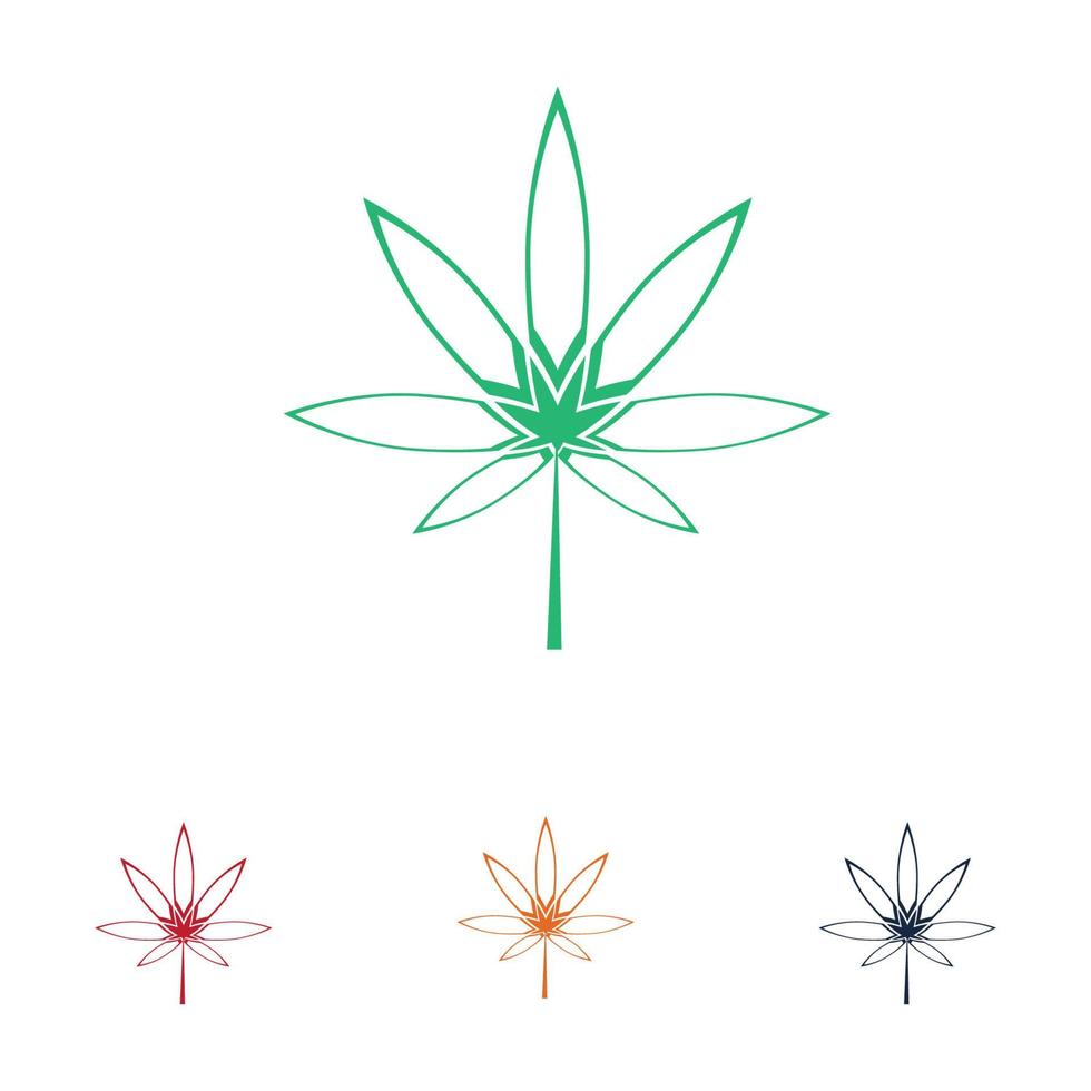 cannabis logo ontwerp vector