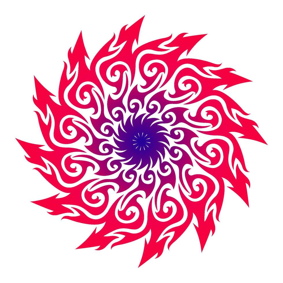 ornament mandala ontwerp, vector mandala, abstracte rode bloem, ornament voor trouwkaart