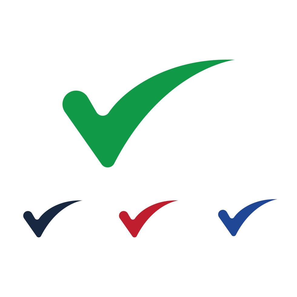 vinkje logo ontwerp vector