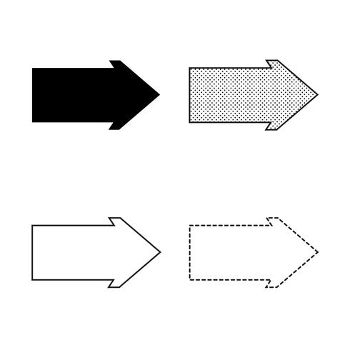 Pijl pictogram vector