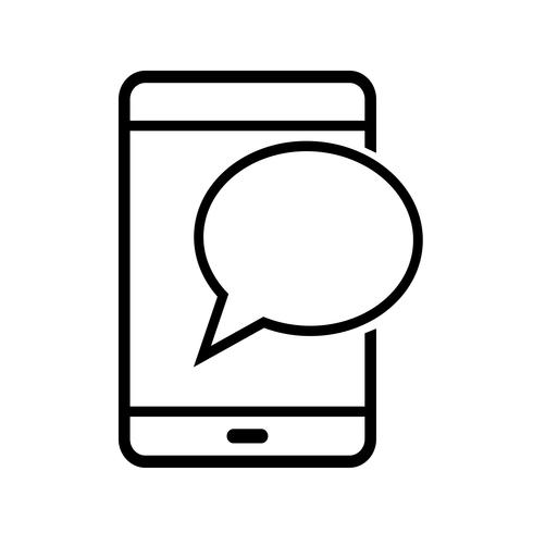 smartphone pictogram vector