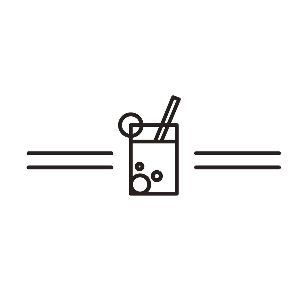 eenvoudig drankje logo vector