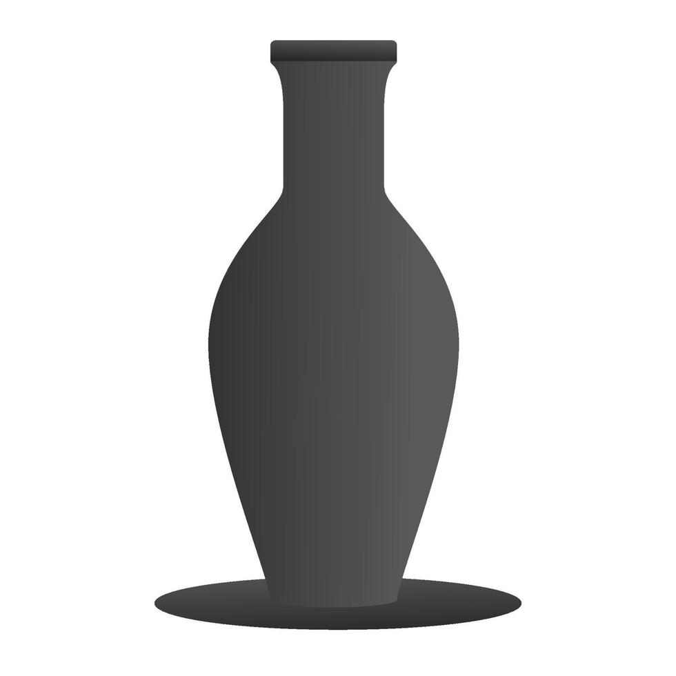decoratief abstract zwart pot interieur logo ontwerp vector pictogram symbool illustratie