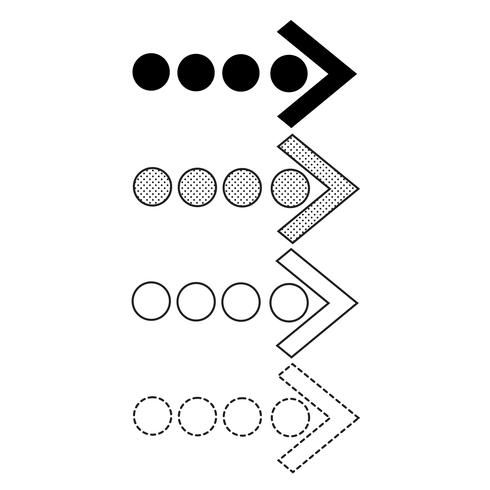 Pijl pictogram vector