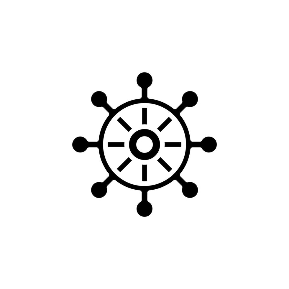 roer, nautische, schip, boot solide vector illustratie logo pictogrammalplaatje. geschikt voor vele doeleinden.