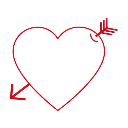 Hart vector pictogram