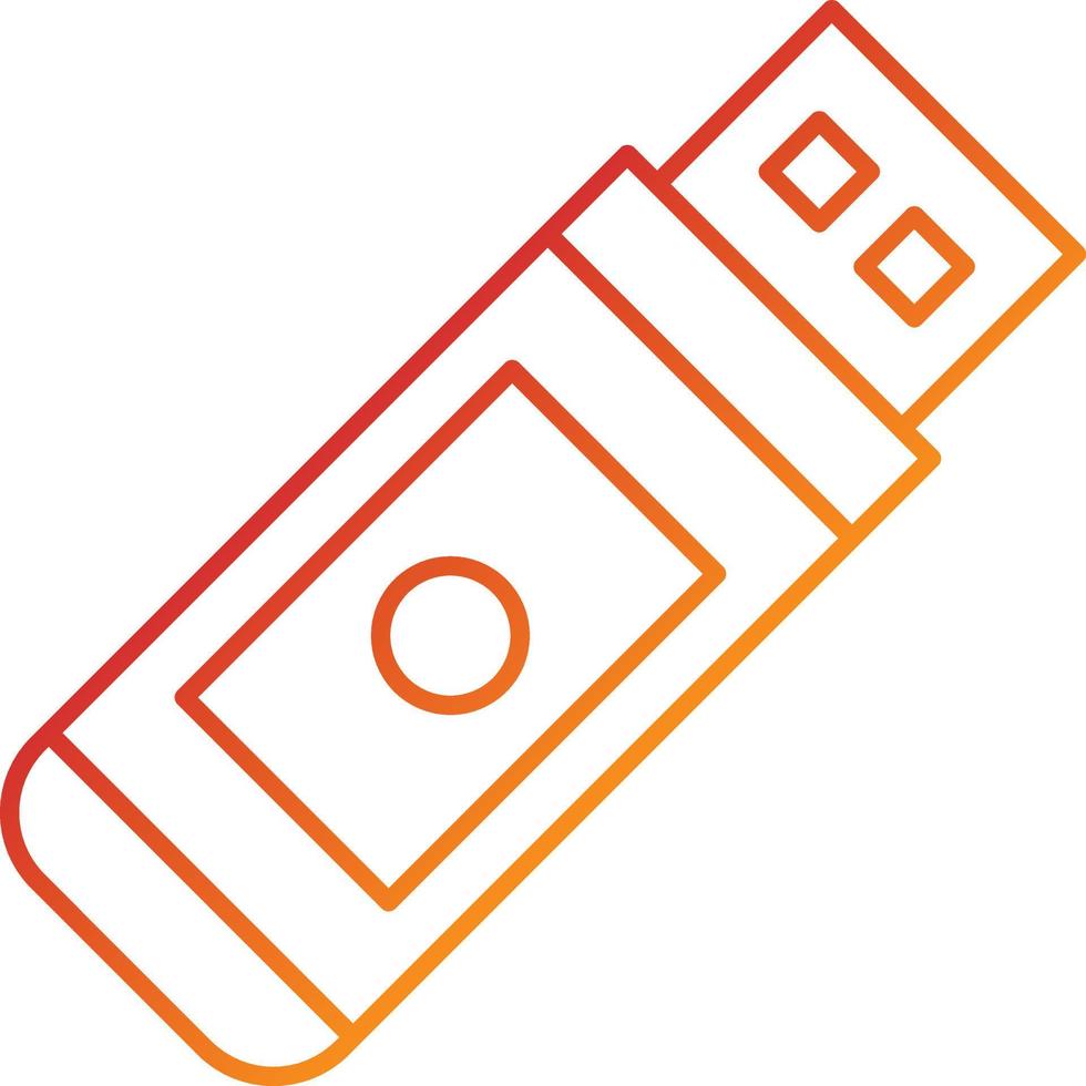 usb-pictogramstijl vector