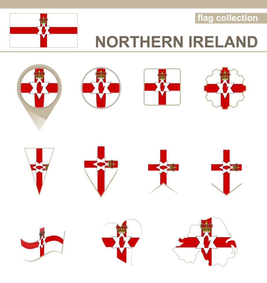 Noord-Ierland vlag collectie vector