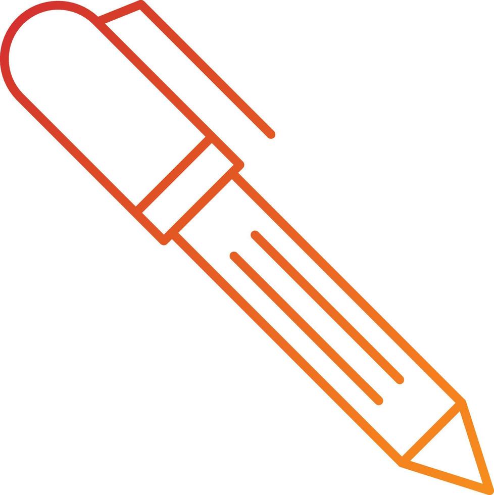 pen pictogramstijl vector